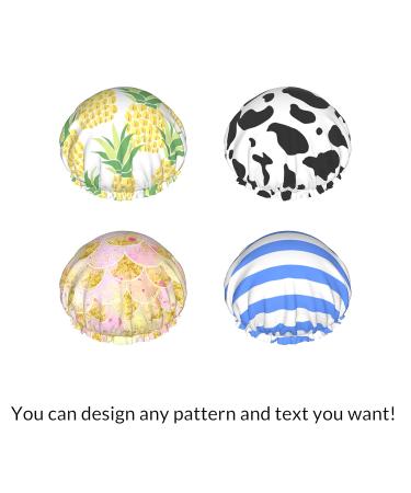 Custom Personalized Photo Name Shower Cap - Reusable & Waterproof for Bath, Cooking & Home Cleaning - Buy Online on GoSupps.com