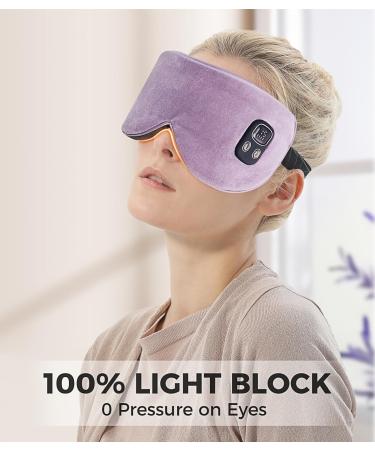 Aroma Season Heated Eye Mask Warm Eye Compress 4 Temperature Level Light-Blocking Cordless Heated Eye Mask Gift for Men Women(Purple) - Buy Online on GoSupps.com