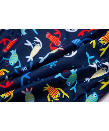 BONVERANO Baby Boys Swimsuit - Short Sleeve Zipper One Piece Swimwear | UPF 50+ Sun Protection | 12-18 Months Colorful Cray - Buy Online on GoSupps.com