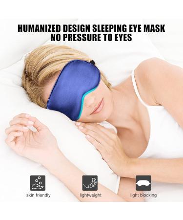 Cavoilu Silk Eye Sleeping Mask with Gel Eye Cooling Mask - for Dark Circles, Puffiness, Dry Eyes - Home, Office, Travel - Women's Gift - Buy Online on GoSupps.com