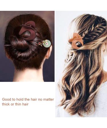 Ho2nle 5PCS Vintage Acrylic Hair Clips for Women | Slipproof Hair Gripper | Stylish Hair Jewelry (5 Colors) - Buy Online on GoSupps.com