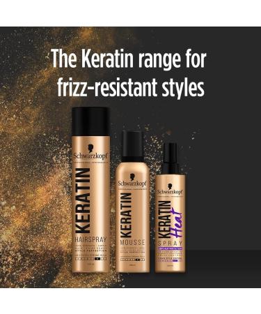 Schwarzkopf Styling Keratin Heat Protection Hair Spray Frizz Control 230 degree Heat Protect 200 ml 3 Piece Set Keratin Bundle - Buy Online on GoSupps.com
