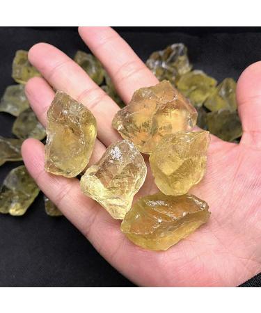 Natural Crystal Rough 5pcs Raw Natural Citrine Quartz Crystal Rough Stones Original Stones Yellow Quartz Samples