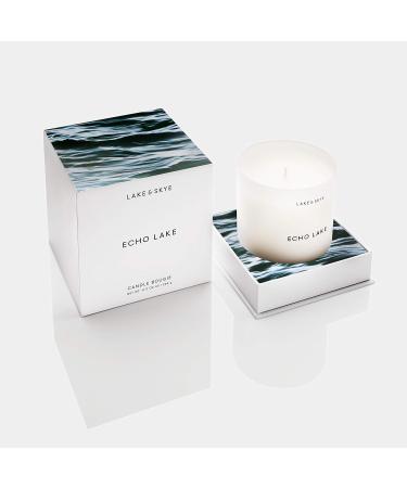 Lake & Skye Echo Lake Candle | Vegan Soy Candle | Floral & Woody | 100% Cruelty-Free | 50 Hour Burn Time | International Shipping - Buy Online on GoSupps.com