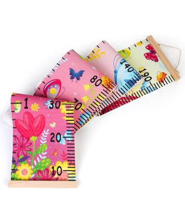 HIFOT Kids Growth Chart Butterfly Canvas Wall Hanging Rulers for Boys Bedroom Decor - 74.8''* 7.87 - Buy Online on GoSupps.com