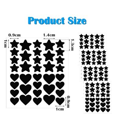 Sibba Face Pimple Patches - 180pcs Cute Hydrocolloid Star & Heart Shaped Spot Stickers for Pore Cleaning & Zit Absorption - Buy Online on GoSupps.com