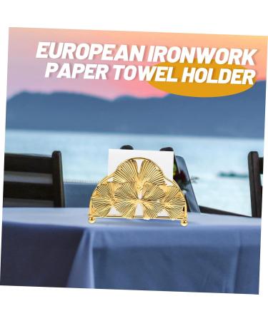 Alipis 2pcs Storage Modern Household Novelty Paper Holder Iron Table Serviette Napkin Gold Guest Kitchen As Shownx2pcs 14.5X8.2CMx2pcs - Buy Online on GoSupps.com