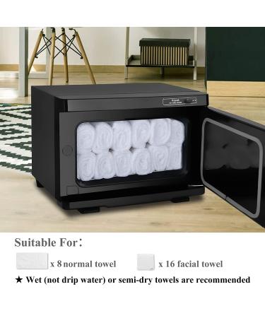 8L Hot Towel Warmer & Spa Caddy for Salon Professionals - Black - Buy Online on GoSupps.com