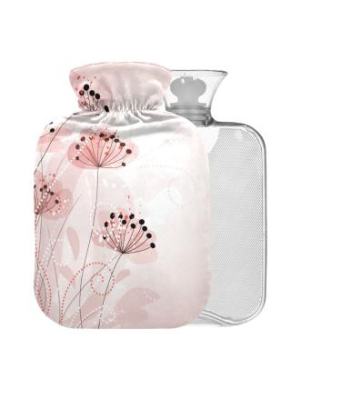 Romantic Hot Water Bottle with Cover 2L Large Hot Water Bag for Pain Relief Back Pain Heat/Cold Therapy