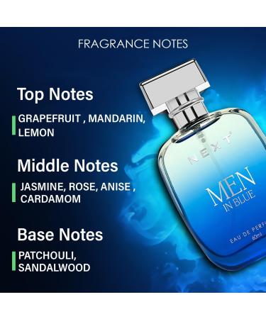 JP Next Care Men in Blue & Naughty Black Luxury Perfume for Men & Women 60ml Each | LEMON ROSE CHOCOLATE and AMBERY Scent | Long Lasting Fragrance Body Spray (Gift Set of 2) - Buy Online on GoSupps.com