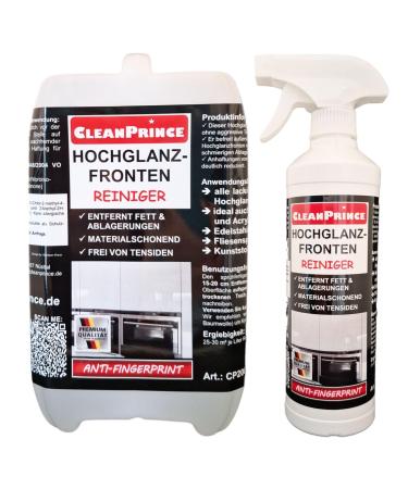 High gloss furniture high -gloss front cleaner 2.5 liters |High gloss furniture cleaner kitchen fronts Cleanprince kitchen fronts cleaner high-gloss furniture acrylic high-gloss cupboards high gloss kitchens