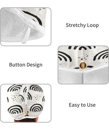 Graffiti Arch Bridge Pattern Quick Dry Hair Cap Set - 2 Super Absorbent Towels & Button Headband | Soft & Comfortable for Perfect Drying - Buy Online on GoSupps.com