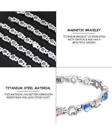 Buy HDGSAFD Heart-Shaped Magnetic Sleeves & Adjustable Diamond Light Tapes - Unique Crystal Heart Bracelets for Women | International Shipping - Buy Online on GoSupps.com