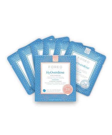 H2OVERCEDISE Advanced Collection 2.0 UFO -activated face mask - Moisturizing Facial - Beauty & Body Care - Hyaluronic acid & vitamin E - All skin types - Dry scaly skin - 6 STK H2O Overdose 2.0