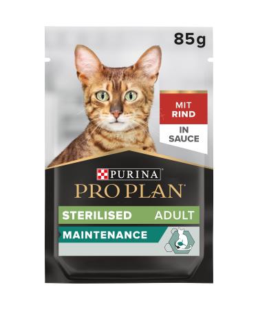 Pro Plan Sterilised Beef Cat Food 26 sachets 85 g