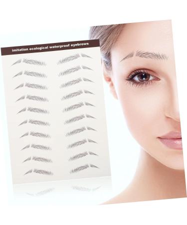 POPETPOP 6pcs Eyebrow Stickers 3d Stickers False Eyebrows Stickers Makeup Brow Sticker Miss - Buy Online on GoSupps.com