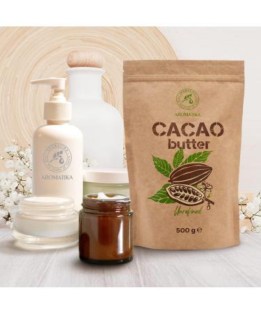 Cocoa Butter - 500g - Raw and Natural - Cold Pressed - Raw Food - Theobroma Cocoa - Superfood - Edible Cocoa Butter - Raw Cocoa - Buy Online on GoSupps.com