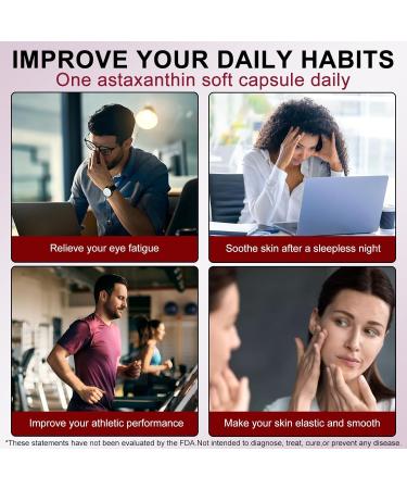 IZHXE Astaxanthin 12mg Softgels Natural Antioxidant from Haematococcus Pluvialis Supports Skin & Eye Health General Wellness Support 120 Capsules - Buy Online on GoSupps.com