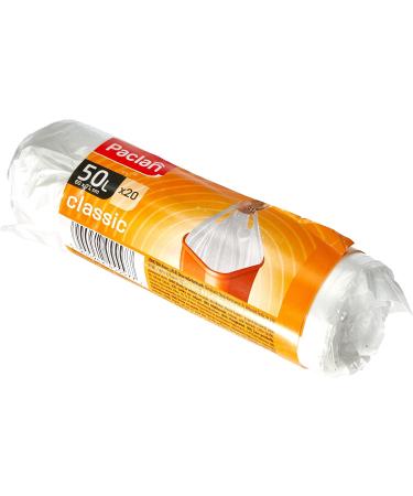Buy Paclan Garbage Bags with Handle 20 x 50L - 40 Durable Transparent Bags (Pack of 2) for International Shipping - Buy Online on GoSupps.com