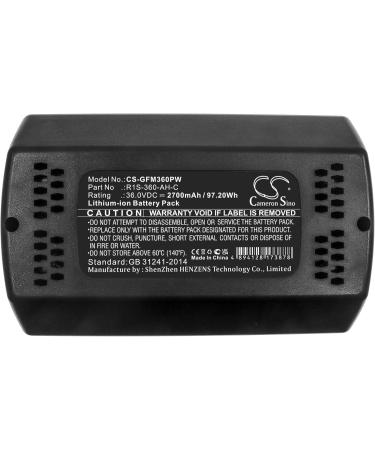 Buy R1S-360-AH-C 36V 2700mAh Battery - Compatible with IAM 36-3730 36-4340-1N/S GDLM3640 - International Shipping Available - Buy Online on GoSupps.com