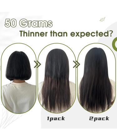 Runature 40cm Ash Blonde Clip In Remy Hair Extensions - 3Pcs Real Hair 50g Color #18AP60 - Buy Online on GoSupps.com