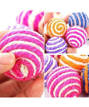 Shengruili Cat Sisal Ball - 8 Eco-Friendly Interactive Cat Toy Balls for Kittens | Durable Sisal Rope | Perfect Pet Playtime - Buy Online on GoSupps.com