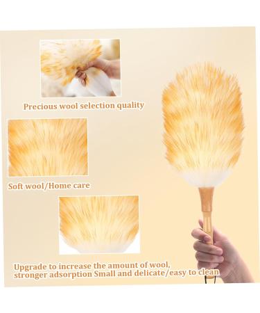 2Pcs Lambswool Duster 15'' Hand Duster Anti-Static Cleaning Duster with Wooden Handle Comfortable Grips Dusting Tools for Ceiling Fans Cleaning Supplies - Buy Online on GoSupps.com