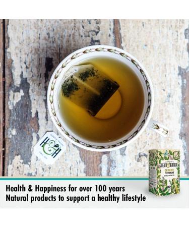 Heath & Heather Organic Peppermint Teabags Individually Wrapped Caffeine Free Herbal Tea Infusions 6 Packs of 20 (120 Tea Bags) - Buy Online on GoSupps.com