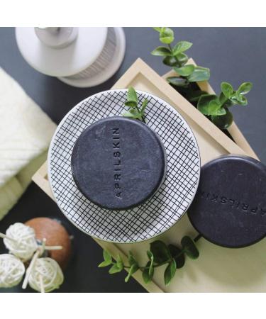 Aprilskin Signature Charcoal Soap Bar - Deep Cleansing and Purifying Formula - Buy Online on GoSupps.com