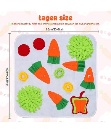 Interactive Rabbit Foraging Mat - Snuffle Pad Treat Dispenser for Small Pets | 60*60CM - Buy Online on GoSupps.com