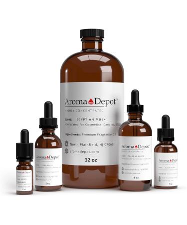 Aroma Depot Egyptian Musk Fragrance Oil 30ml - Premium Undiluted Scented Oil for Candle Making Soap Making & Bath Bombs - Alcohol Free - Buy Online on GoSupps.com
