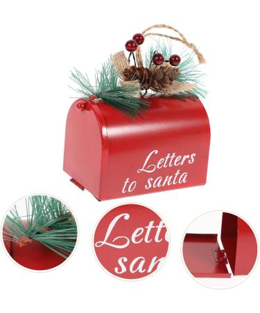 Alipis 1pc Decorative Hanging Decor Ornament Festival Home Tree Decoration Pendant Nice Iron Mail Xmas Red 9X9CM - Buy Online on GoSupps.com