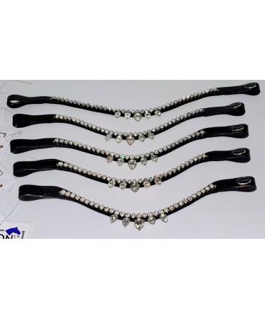 Tysons Breeche's Headband Straps for Bridles - Glitzer & Strass in Black Crystal - Perfect for Minishetty Shetty Pony & Warm Blood - Buy Online on GoSupps.com