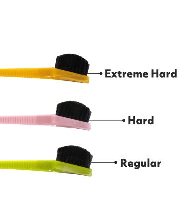 EBIN NEW YORK 24 Hour Edge Tamer Brush 3-Pack - 2-in-1 Swine Bristle Styling Tool | Dual-Ended Brush & Comb for Regular, Hard, Extreme Hold - No Flaking - Buy Online on GoSupps.com