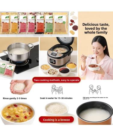 Bouillie De Petit-d jeuner Grains M lang s 42 Paquets 75g Par Paquet Approvisionnement Jours C r ales Entiers Faciles Cuire Repas Chaud Nutritif Rapide - Buy Online on GoSupps.com