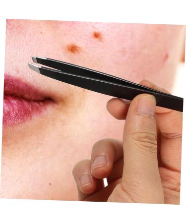 Gogogmee Double-Ended Eyebrow Tweezers Eyebrow Repairing Tweezer Eyebrow Grooming Tool False Eyelash Pick Tweezer Eyelash Pick up Tool Tweezer for False Eyelash Eyebrow Clip Stainless Steel - Buy Online on GoSupps.com