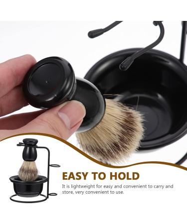 Fomiyes Metal Stand & Shaving Brush Set for Men - Premium Grooming Kit for an Ultimate Shave - Buy Online on GoSupps.com