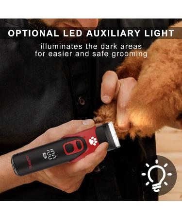 Solimpia Pet Clippers - Rechargeable Cordless Grooming Trimmer Kit for Dogs and Cats | Low Noise Professional Pet Hair Shaver Set - Buy Online on GoSupps.com