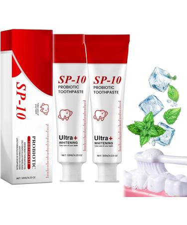 SSQOEGHF Ultra Whitening Toothpaste Sp-10, Probiotic Toothpaste to Remove Stains and Whiten, Bright White Toothpaste to Remove Stains, Simple and Effective Maintenance
