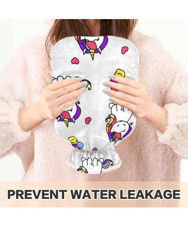 Unicorn Hot Water Bottle with Cover - 2L Large Bag for Pain Relief & Cramps | International Shipping - Buy Online on GoSupps.com