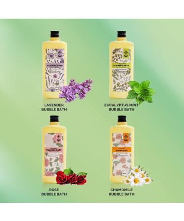 4 Pack Bubble Bath with Pure Epsom Salt - Rose, Lavender, Chamomile, Eucalyptus Mint Scent - Relaxing Spa Set for Women - Great Gifts for Her - 51.2 fl oz - Buy Online on GoSupps.com