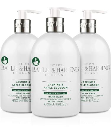 Baylis & Harding Hand Wash: 3 x 500 ml Elements Lemon & Mint and 3 x 500 ml Anti-Bacterial Jasmine & Apple Blossom (6 bottles) - Vegan Friendly Hand Wash Bundle 4 - Buy Online on GoSupps.com