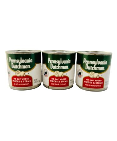 Pennsylvania Dutchman Canned Mushroom Pieces and Stems  No Salt Added - Three 4 oz Cans - Buy Online on GoSupps.com