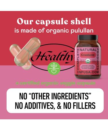Organic Cranberry Capsules 500mg | Plant-Based Vegan Non-GMO No Fillers | Supports Urinary Tract & Bladder Health | Organic Cranberry Powder Supplement - Buy Online on GoSupps.com