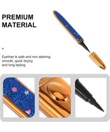 BIUDECO 2pcs Self Adhesive Mascara Self- Adhesive Eyeliner Makeup Eyeliner Lash Accessories Blue Plastic - Buy Online on GoSupps.com