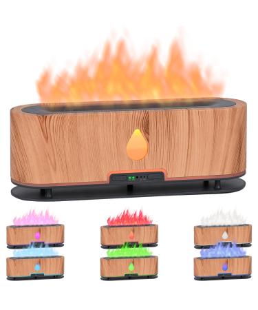 DreamHigh Flame aroma diffuser for essential oils 250ml ultrasound fragrance oil diffuse with 7-colored LED light humidifier humidifier fragrance oil diffuser