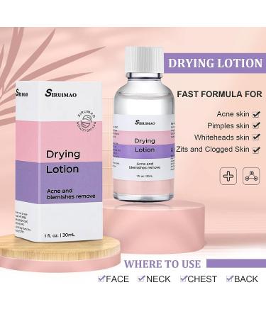 SIRUIMAO Stubborn Acne Drying Lotion - Overnight Acne Spot Treatment for Face & Body - 1 Fl Oz (Pack of 1) - Buy Online on GoSupps.com