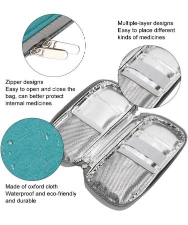 Portable Insulin Cold Storage Bag - Waterproof & Refrigerated - Green - Buy Online on GoSupps.com