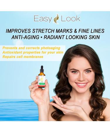 Vitamin E Oil Serum - Antioxidant Moisturizing Anti-Aging Formula for Stretch Marks & Fine Lines | 100% Natural | 2oz - Buy Online on GoSupps.com