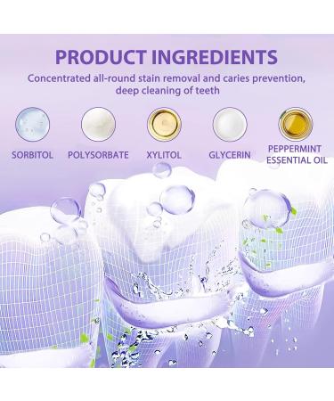 Purple Teeth Whitening Toothpaste - 2 PCs Color Correction Serum for White Teeth | HeroSmile Whitening Booster - Buy Online on GoSupps.com